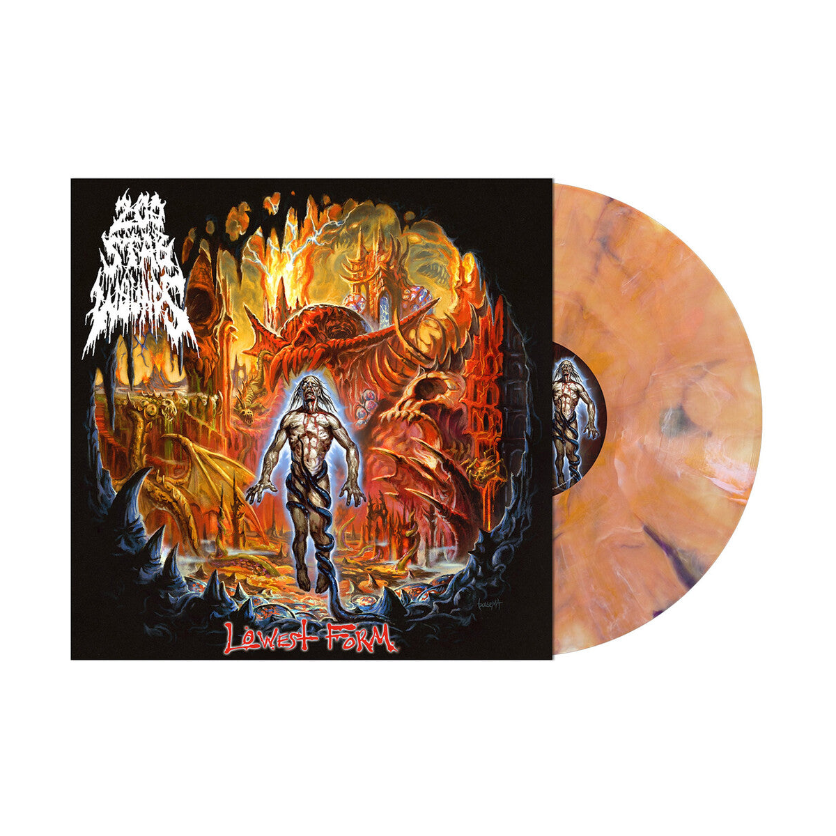 200 Stab Wounds – Lowest Form (Rigor Mortis - Yellow Orange Black Marble LP Vinyl)