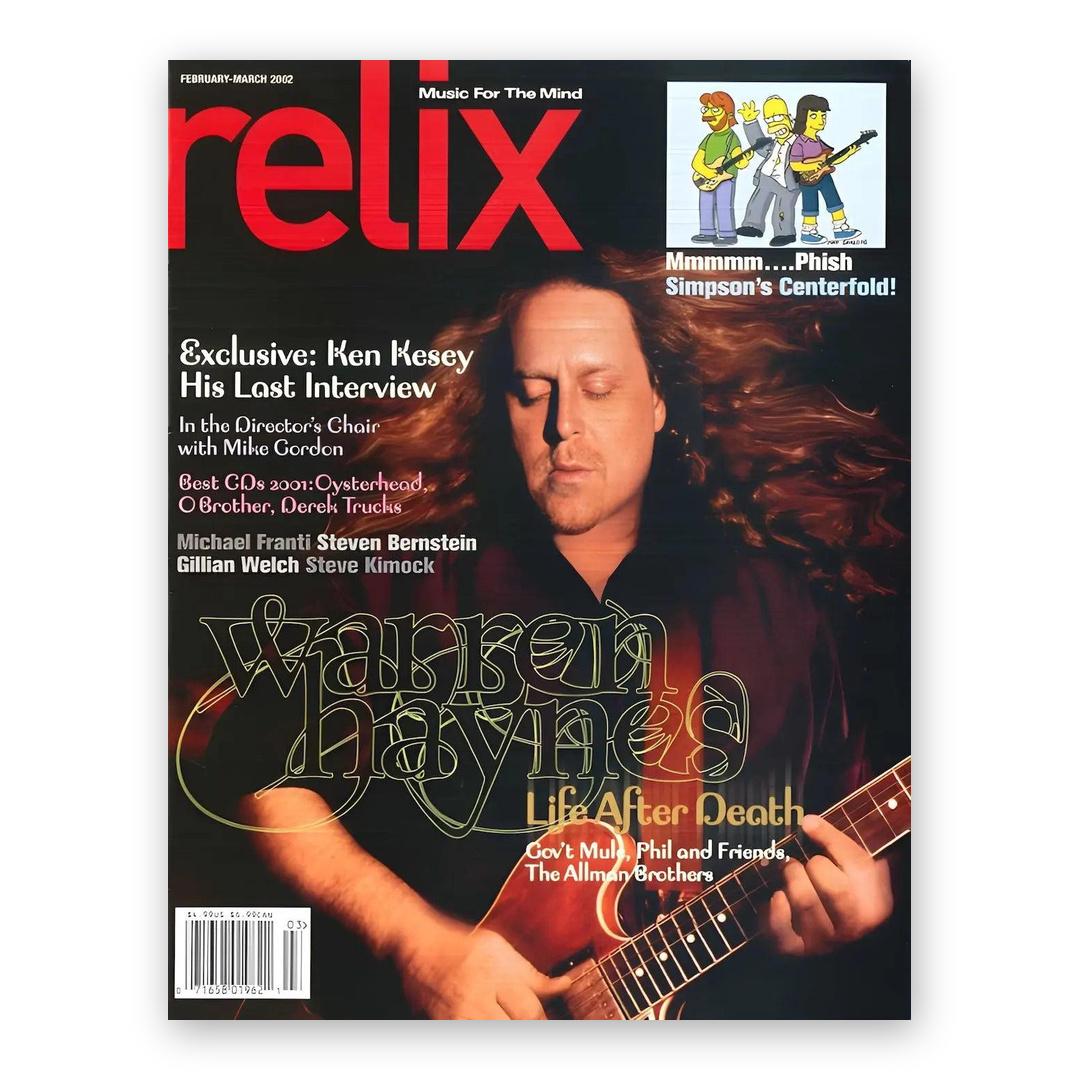 Warren Haynes - February/March 2002 Relix Issue
