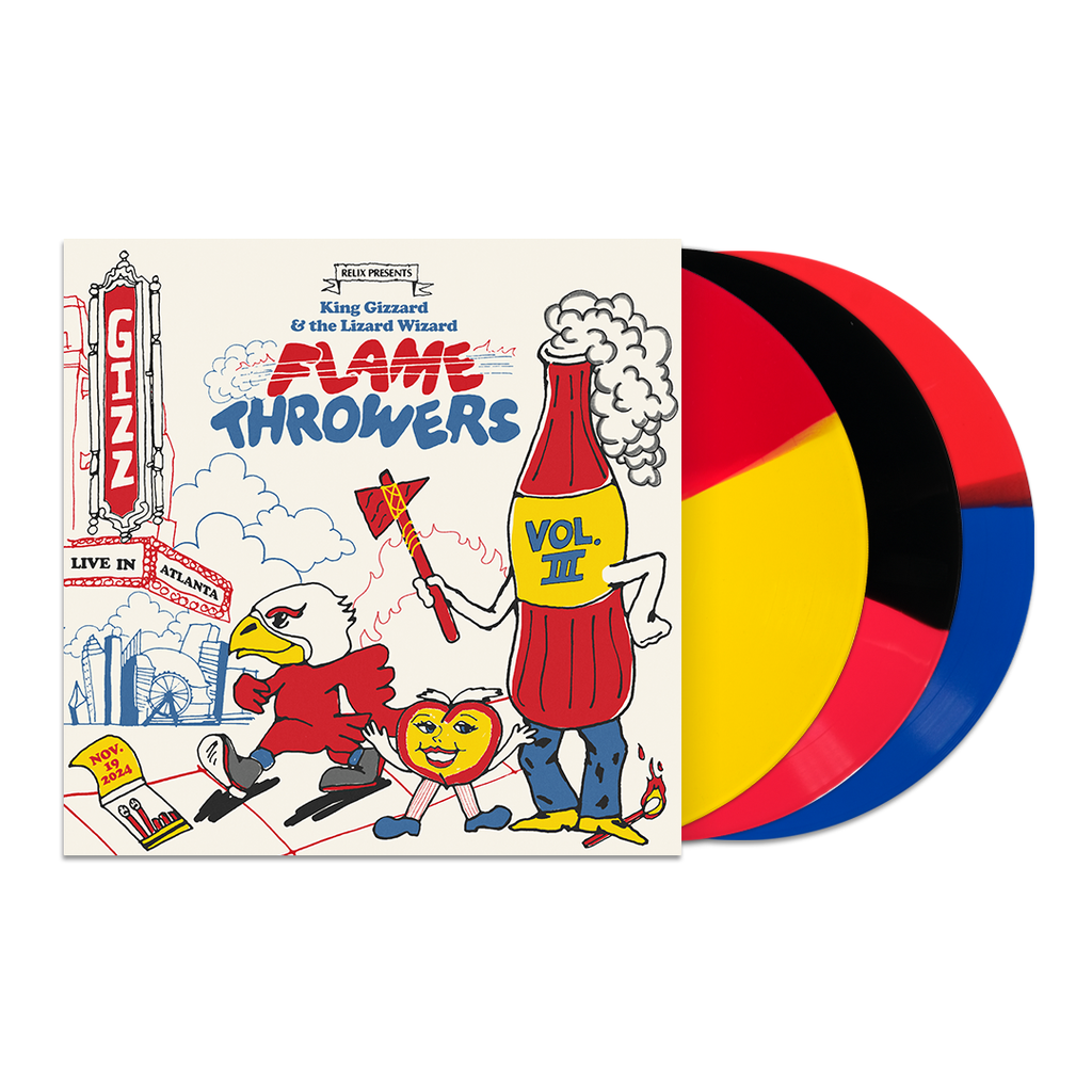 King Gizzard & The Lizard Wizard – Flame Throwers: Volume 3 (Live in Atlanta 11/19/24 • Limited Edition 3-LP Vinyl)