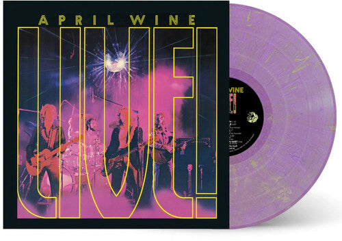 April Wine - April Wine - Live! - Purple With Yellow Specs Vinyl 180G