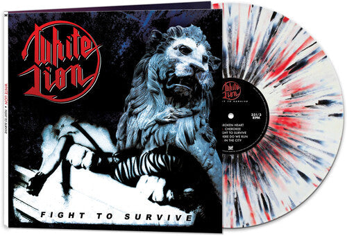 White Lion - White Lion - Fight To Survive [White/Black/Red Splatter]