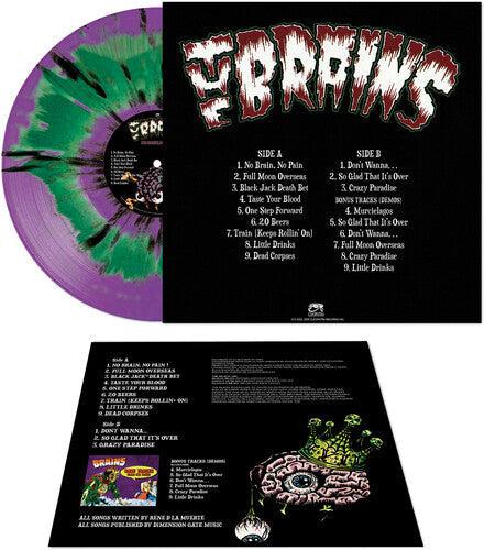The Brains - The Brains - No Brain No Pain - Green/purple Haze Splatter