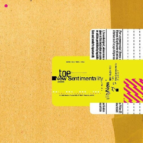 Toe - Toe - New Sentimentality