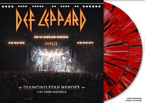Def Leppard - Def Leppard - Diamond Star Heroes: Live From Sheffield [2LP Red & Black Splatter]