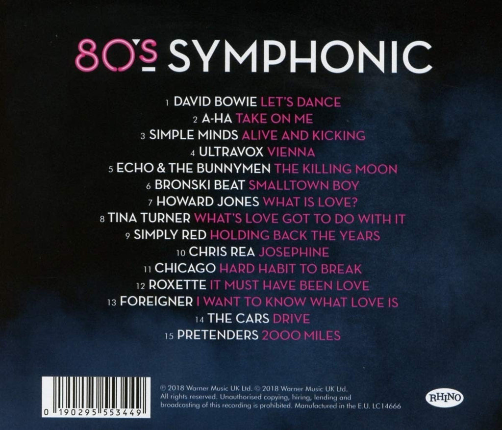 80s Symphonic - 80s Originals Combined With New Orchestral Arrangements (CD)