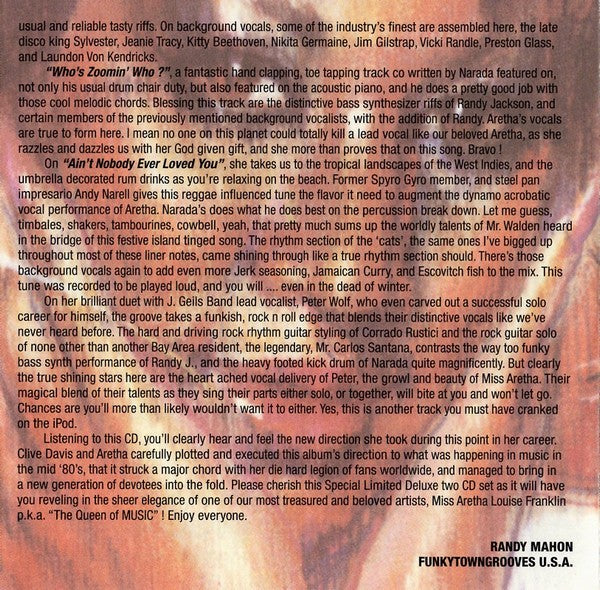 Aretha Franklin – Who's Zoomin' Who (CD)
