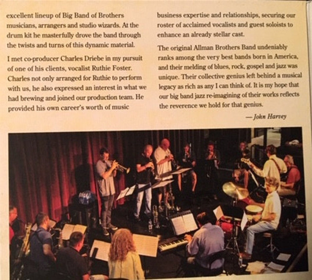 Big Band of Brothers – Jazz Celebration Of The Allman Brothers Band (CD)