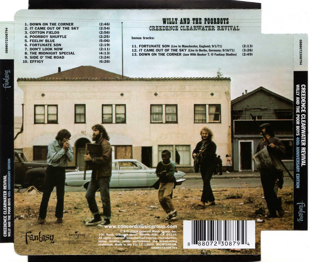 Creedence Clearwater Revival – Willy and The Poor Boys (Remastered, Bonus Tracks, Digipak CD)