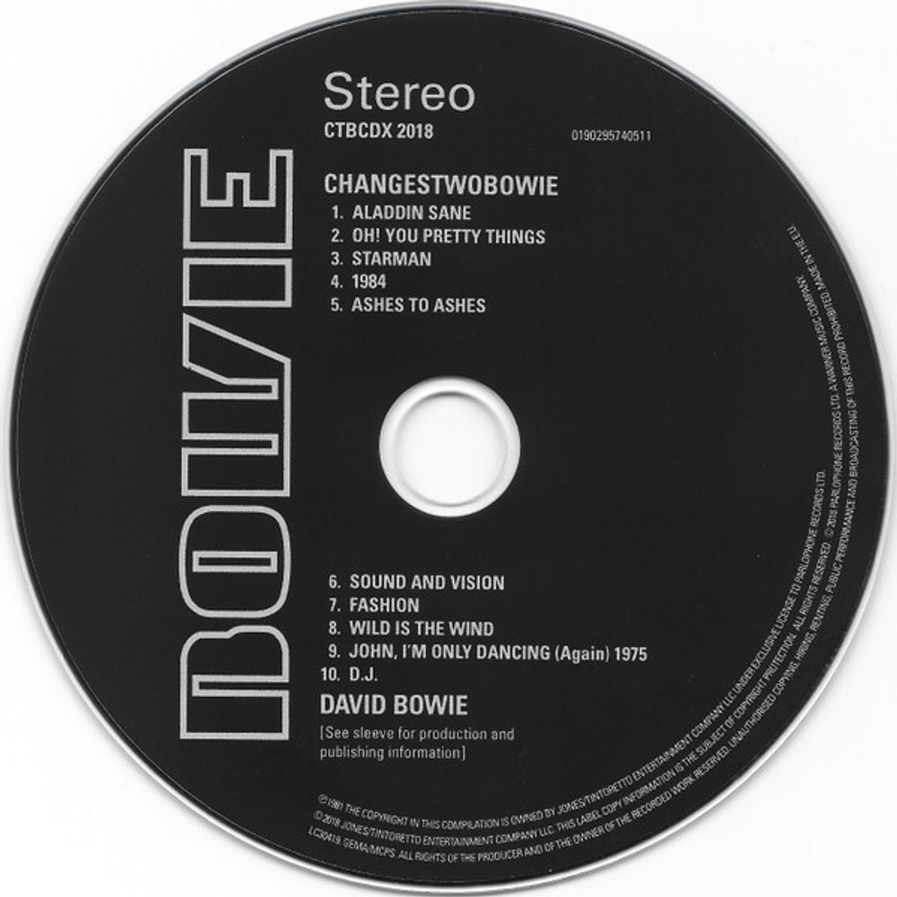 David Bowie – Changestwobowie (CD)