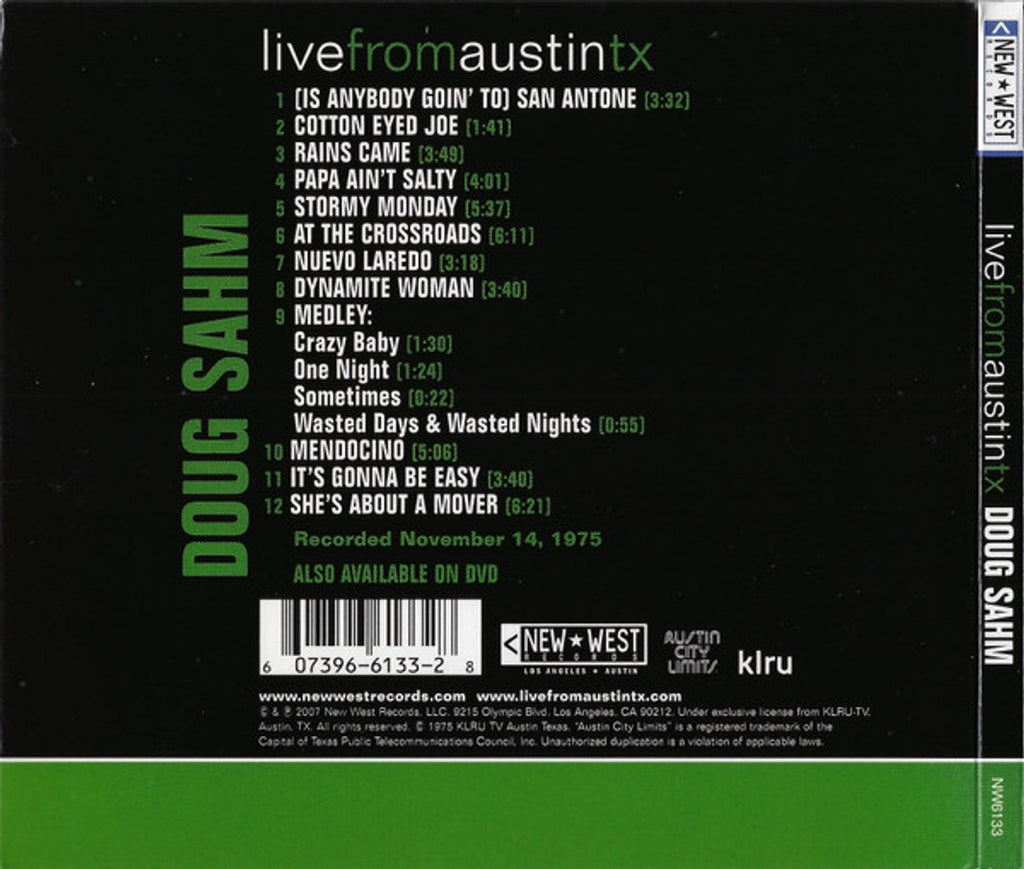 Doug Sahm – Live From Austin, TX (CD)