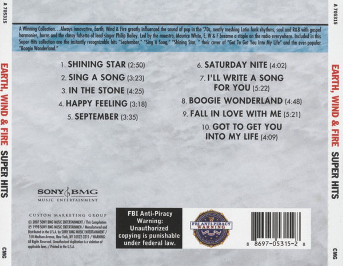 Earth, Wind & Fire – Super Hits (CD)
