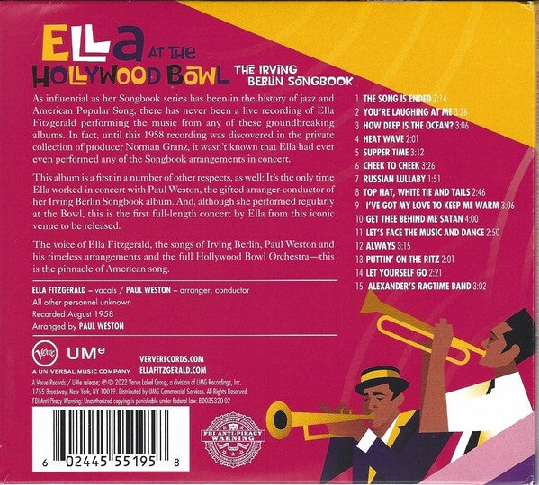 Ella Fitzgerald – Ella At The Hollywood Bowl: The Irving Berlin Songbook (CD)