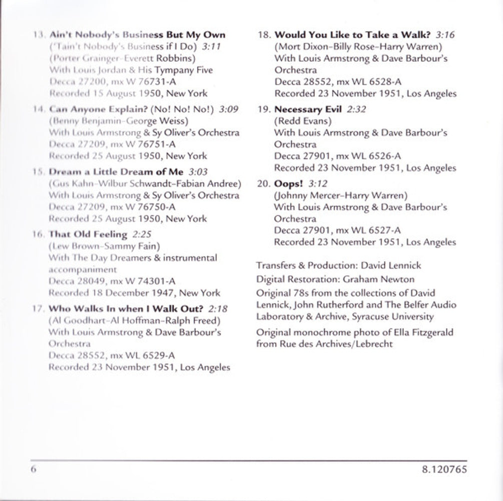 Ella Fitzgerald – Ella & Company, Vol. 4 (CD)