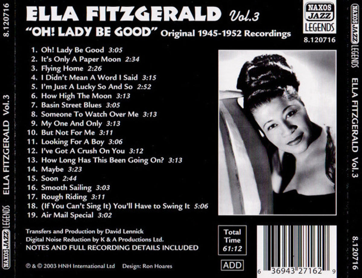 Ella Fitzgerald – Oh! Lady Be Good, Volume 3 (CD)