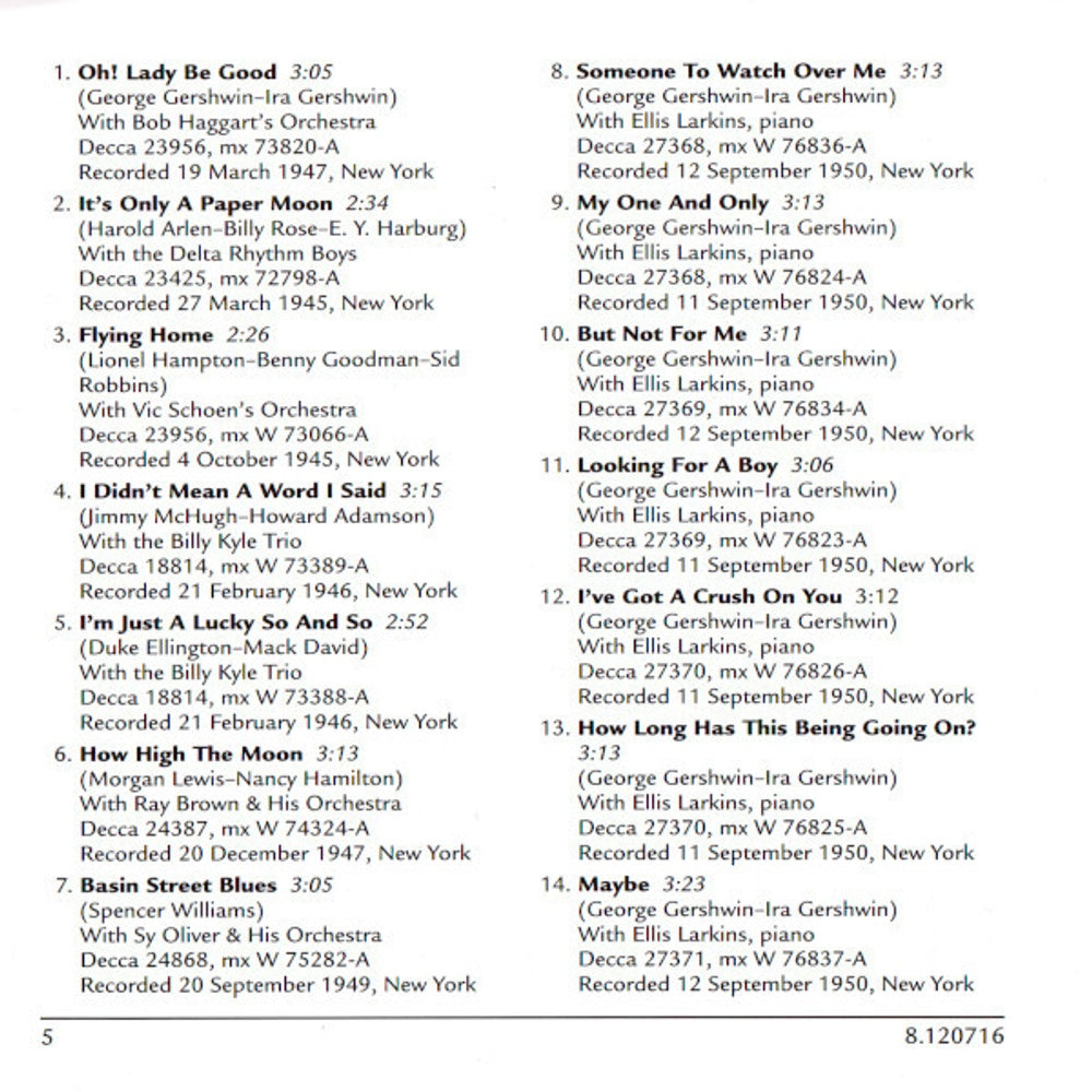 Ella Fitzgerald – Oh! Lady Be Good, Volume 3 (CD)