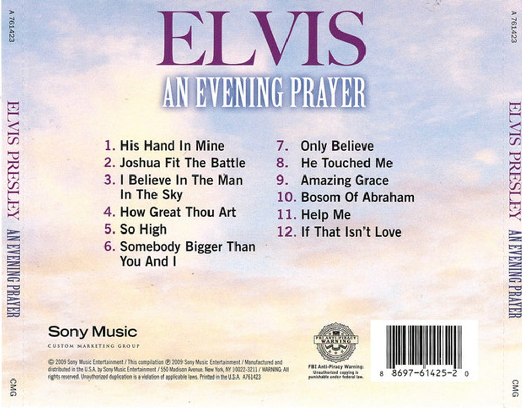 Elvis Presley – An Evening Prayer (CD)