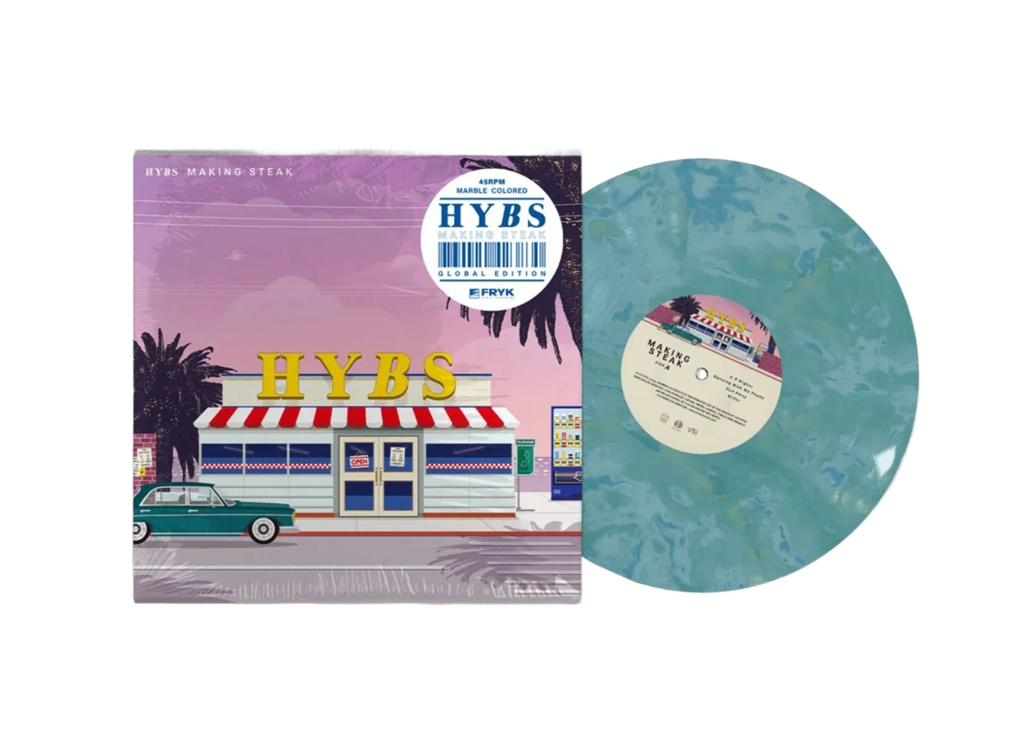 Hybs - Hybs - Making Steak (Global Edition) [Translucent teal with aqua marble]