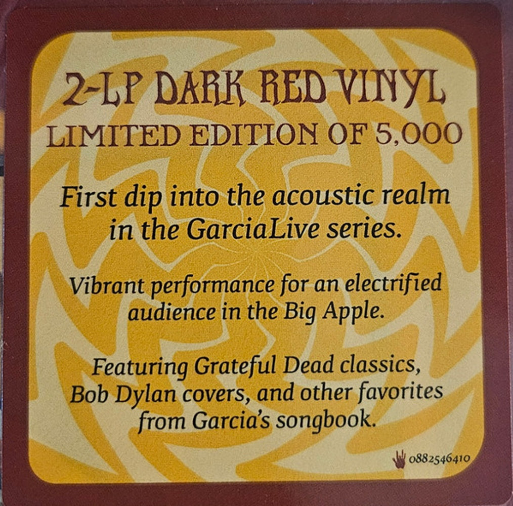 Jerry Garcia – GarciaLive Vol. 14: January 27th, 1986 - The Ritz (Red 2-LP Vinyl)