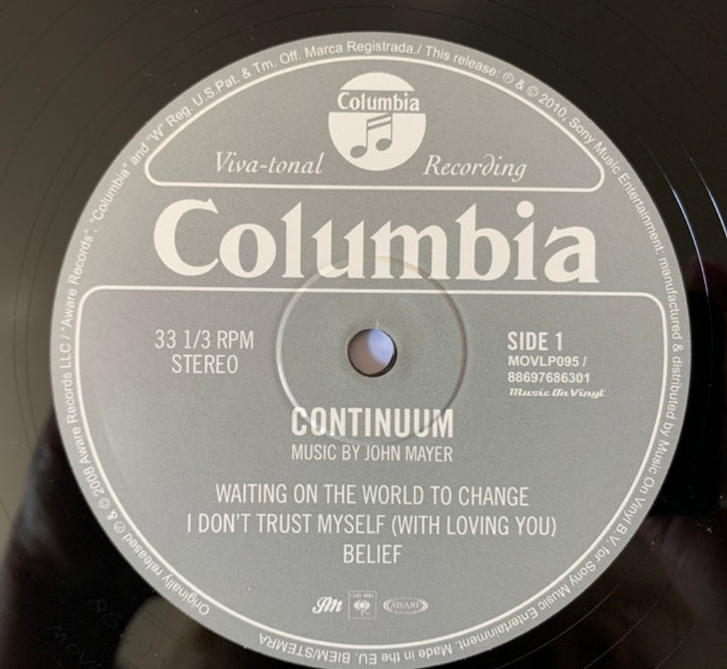 John Mayer – Continuum (180 Gram 2-LP Vinyl)