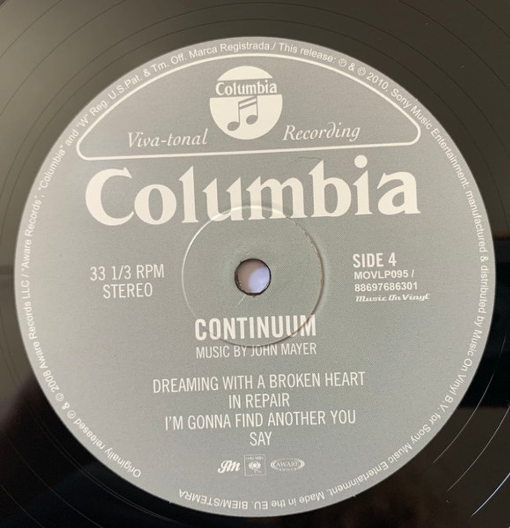 John Mayer – Continuum (180 Gram 2-LP Vinyl)
