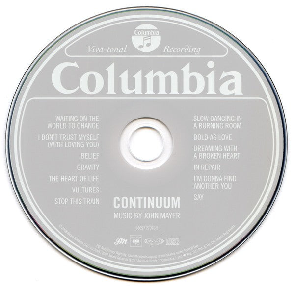 John Mayer – Continuum (CD)