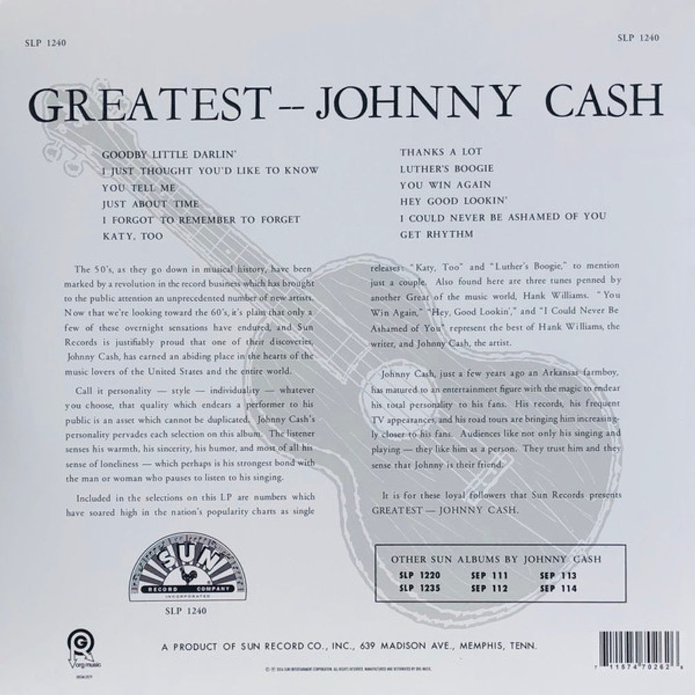 Johnny Cash – Greatest (LP Vinyl)