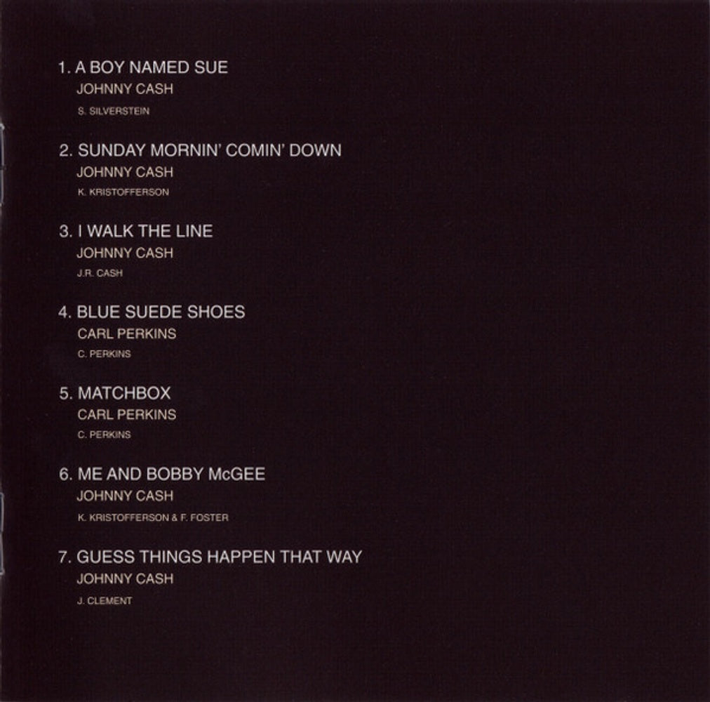 Johnny Cash – Man in Black: Live in Demark 1971 (CD)