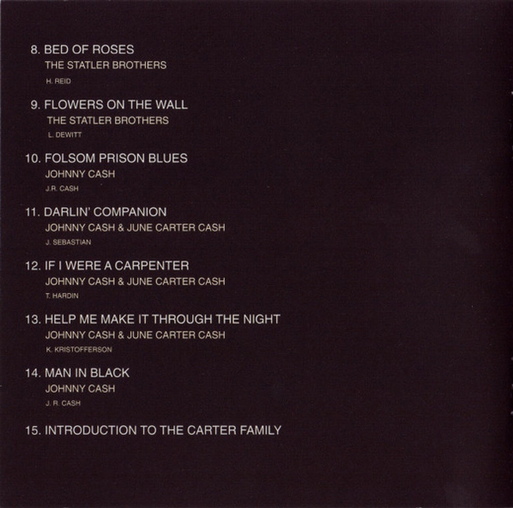 Johnny Cash – Man in Black: Live in Demark 1971 (CD)