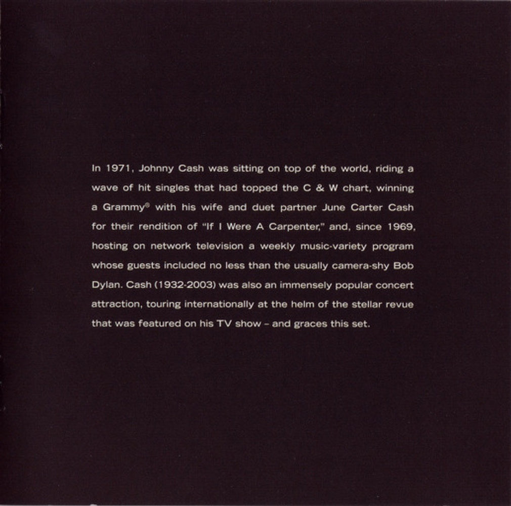 Johnny Cash – Man in Black: Live in Demark 1971 (CD)