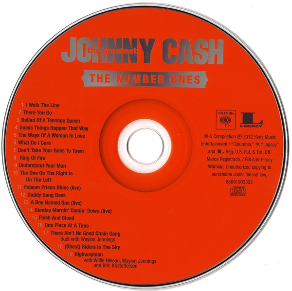 Johnny Cash – The Greatest: Number One's (CD)
