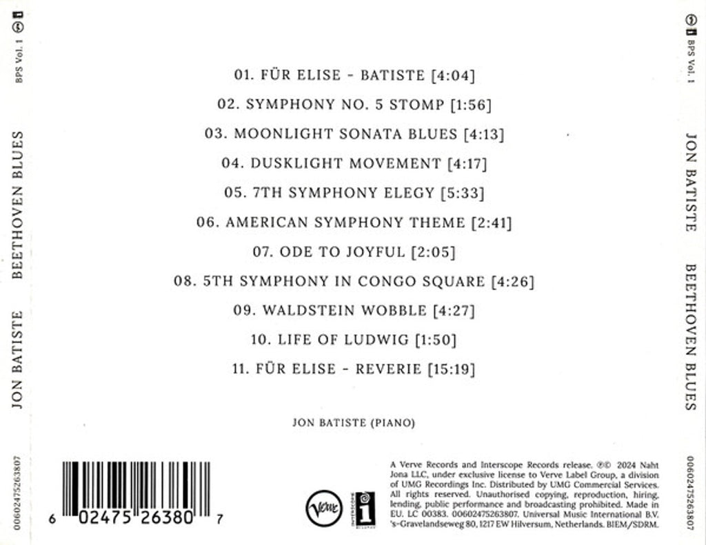 Jon Batiste – Beethoven Blues (CD)