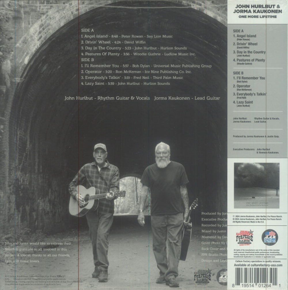 Jorma Kaukonen / John Hurlbut - Jorma Kaukonen  / John Hurlbut – One More Lifetime (LP Vinyl)