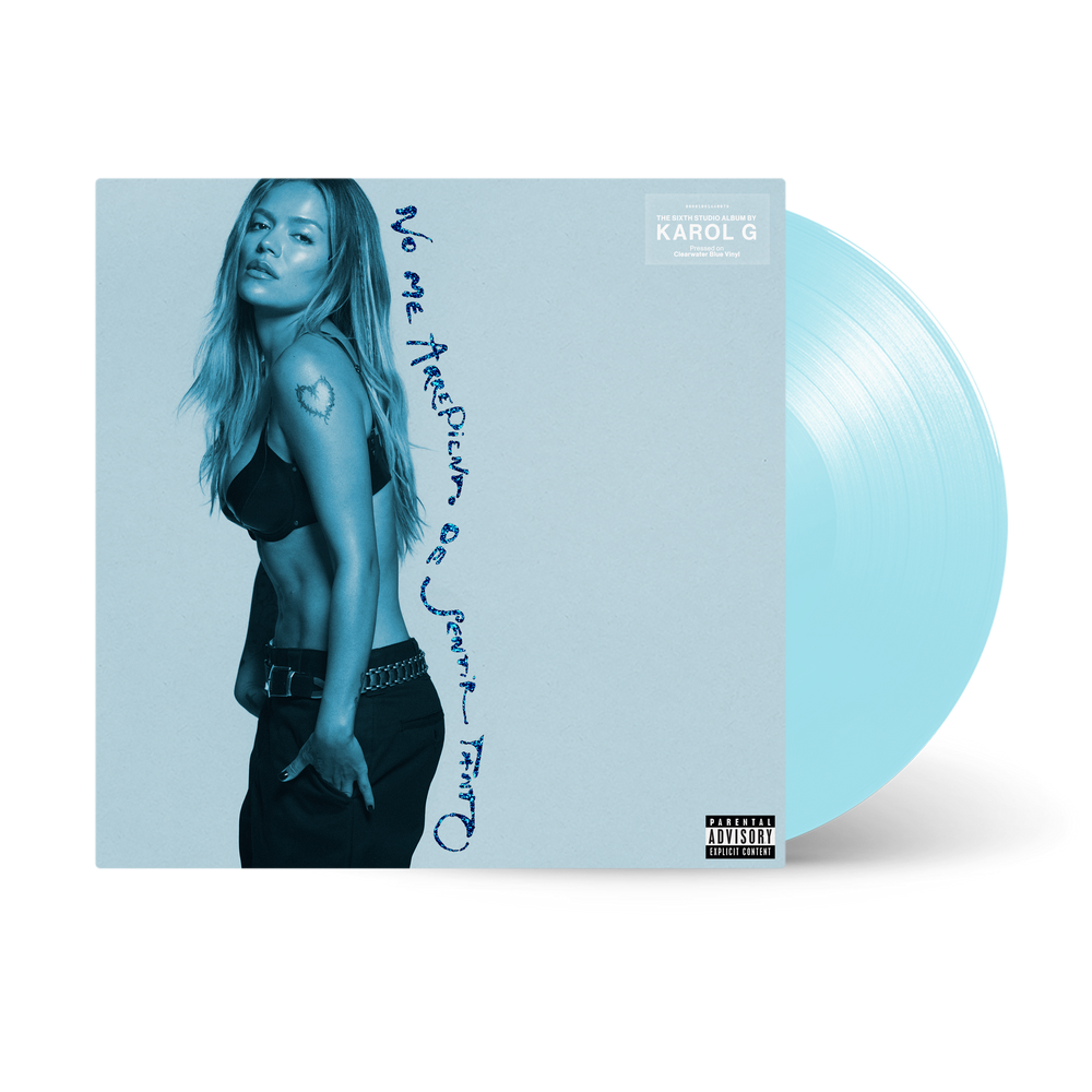 Karol G – NO ME ARREPIENTO DE SENTIR TANTO (Clearwater Blue LP Vinyl)