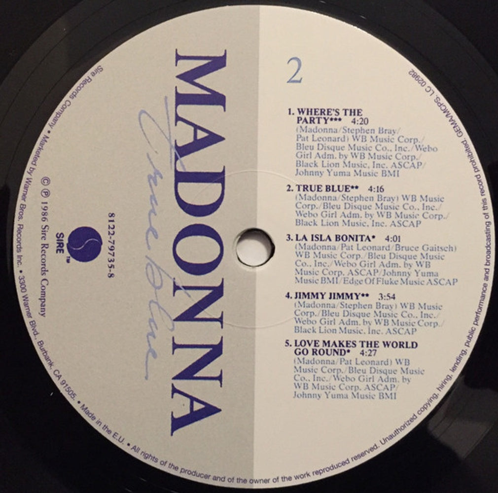 Madonna – True Blue (LP Vinyl)