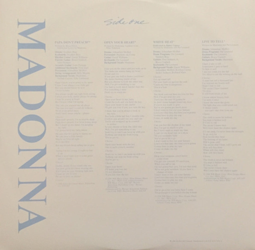 Madonna – True Blue (LP Vinyl)