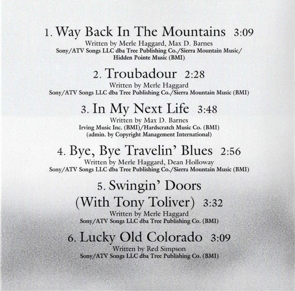 Merle Haggard – Best Of The 90's Volume Two (CD)