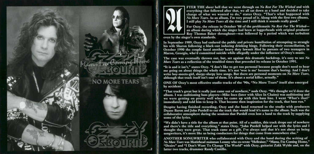 Ozzy Osbourne – No More Tears (2-LP Vinyl)