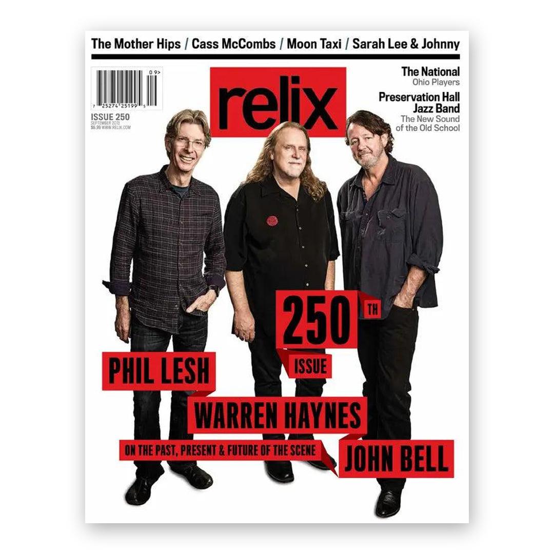 Phil Lesh, Warren Haynes, John Bell - September 2013 Relix Issue