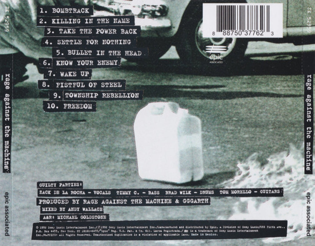Rage Against The Machine – Rage Against The Machine (CD)
