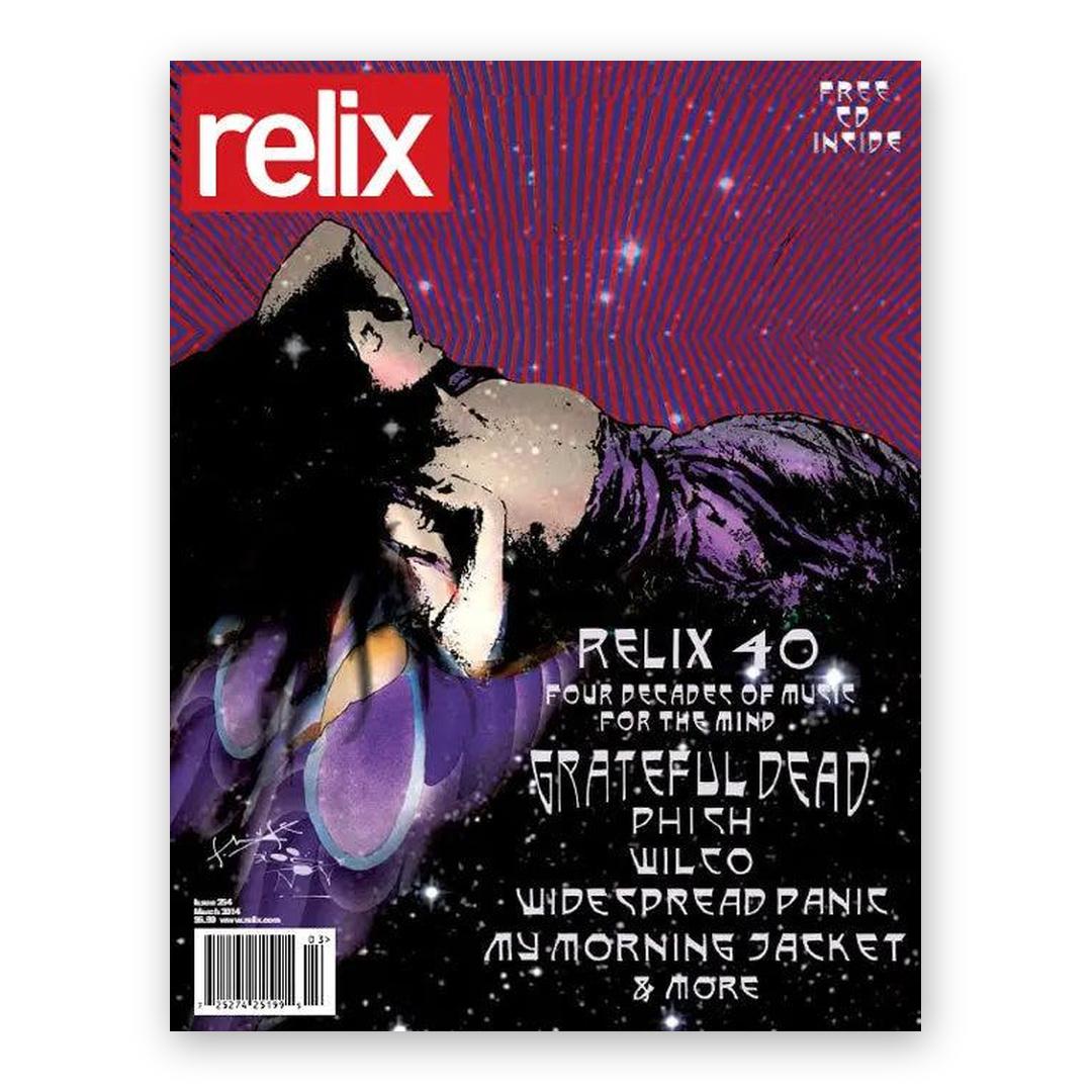 Relix 40 Cover by Stanley Mouse - March 2014 Relix Issue