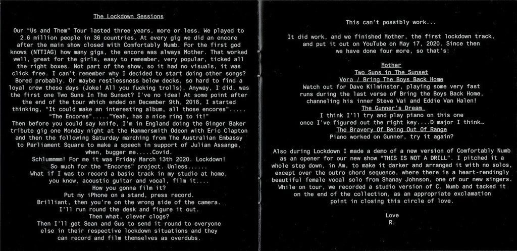 Roger Waters – The Lockdown Sessions (CD)