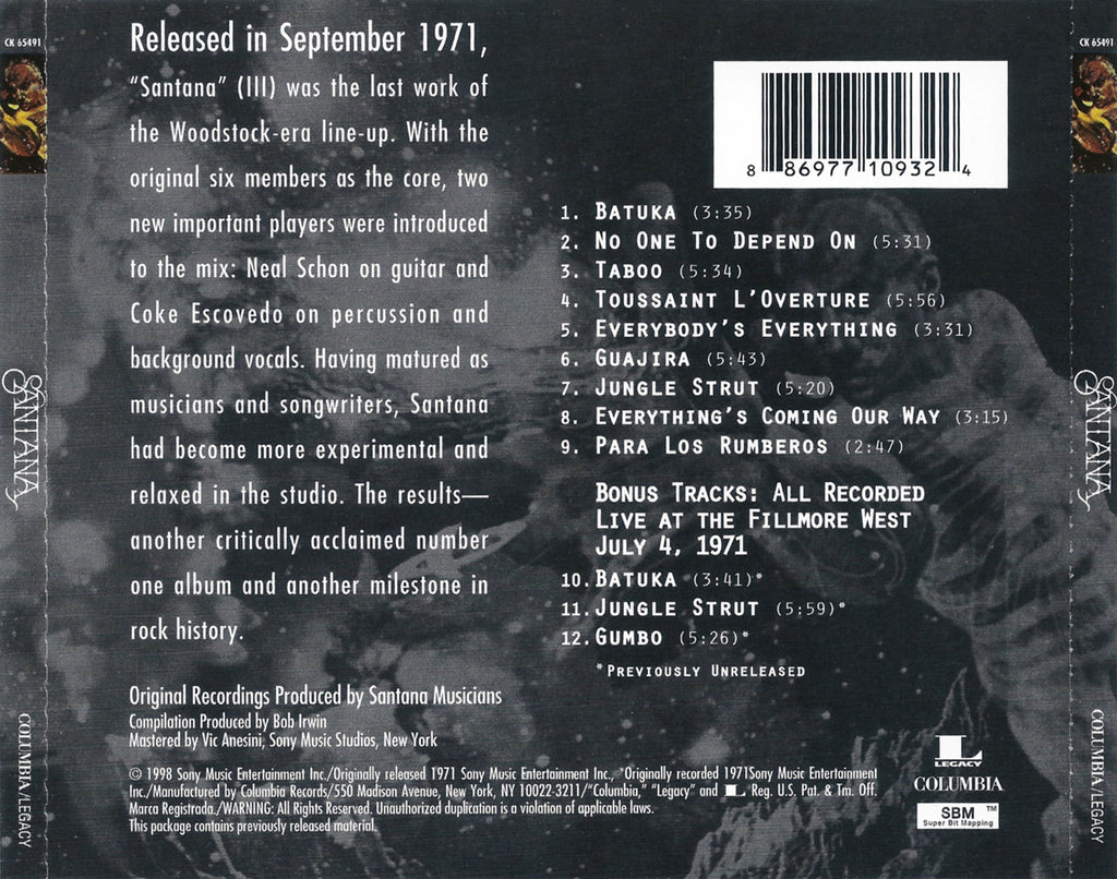 Santana – Santana 3 (CD)