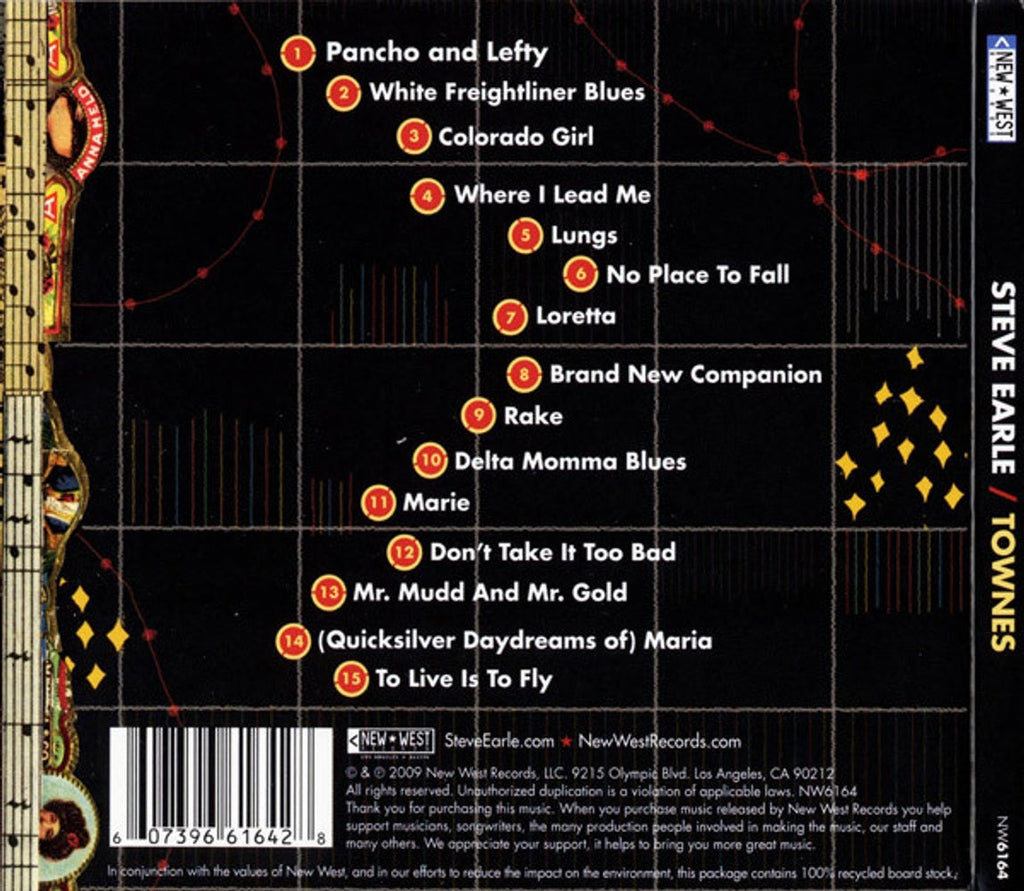 Steve Earle – Townes (CD)