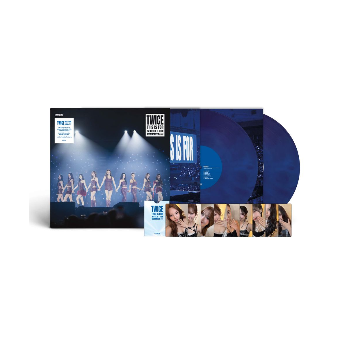 TWICE – TWICE Special Vinyl (THIS IS FOR) WORLD TOUR FINALE in SEOUL - LIVE (Neptune Blue 2-LP Vinyl)
