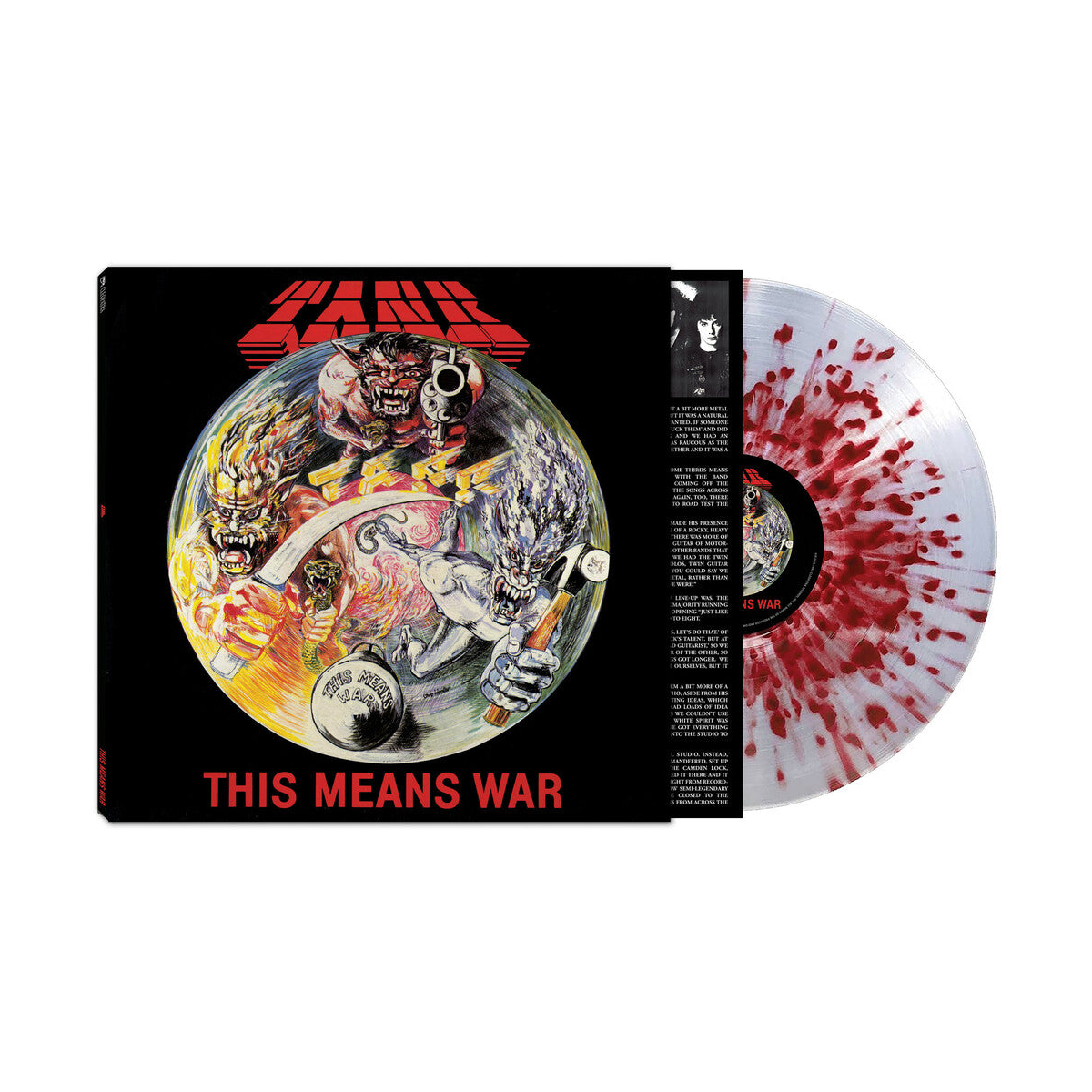 Tank – This Means War - (Clear / Red Splatter LP Vinyl)