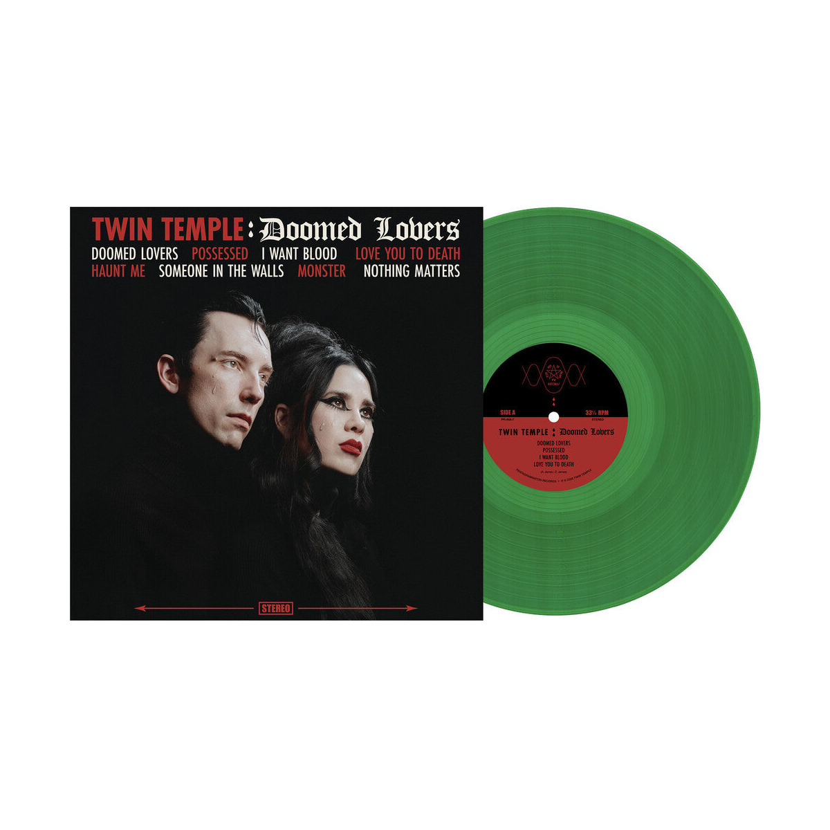 Twin Temple – Doomed Lovers (Envy Translucent Green LP Vinyl)