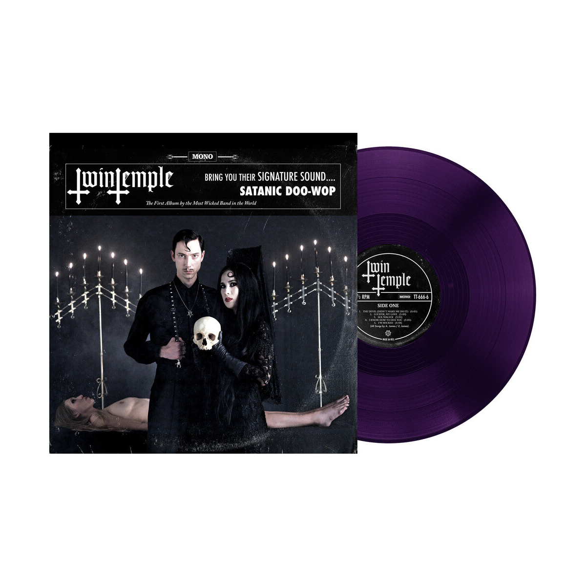 Twin Temple – Twin Temple (Bring You Their Signature Sound.... Satanic Doo-Wop, Ritual Wine LP Vinyl)