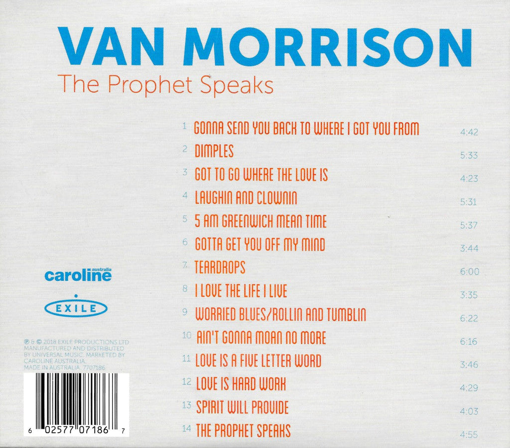 Van Morrison – The Prophet Speaks (CD)