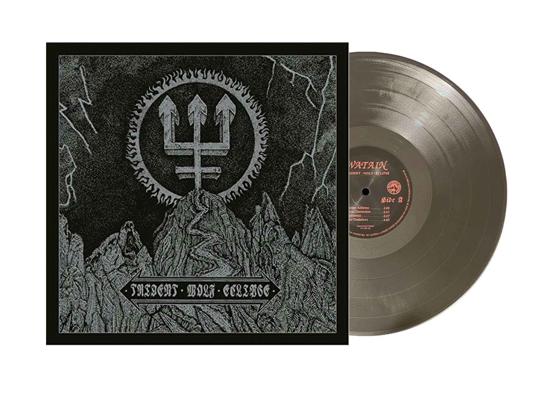 Watain - Watain - Trident Wolf Eclipse [Silver & White Marble]