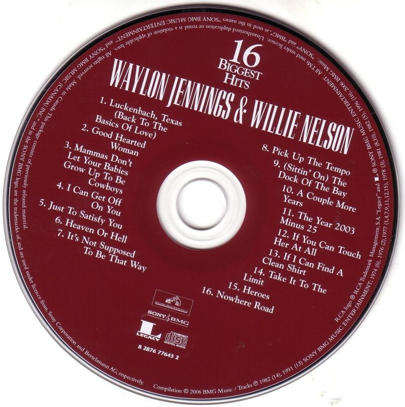 Waylon Jennings – 16 Biggest Hits (CD)